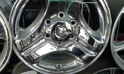 Хром колпаки для литых дисков Land Cruiser Prado. Диаметр 16", 1 шт.