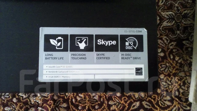 ������� acer aspire E5-571G-539k ����