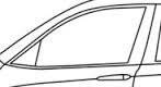 Стекло боковое. Daewoo Lanos