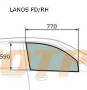 Стекло боковое. Daewoo Lanos