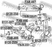 Шаровая опора. Toyota Tundra, UCK52, UCK51, GSK50, UCK57, UCK56, UCK55, GSK51, UCK50, USK52, USK51, USK56, USK55, USK57, USK50 Toyota Land Cruiser, UZ...
