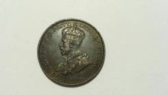 Монета 1/12 шилинга испанский щит 1923г