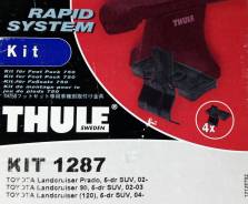 Крепёжный комплект для багажника Thule 1287 Toyota LandCruiser Prado, 5-dr SUV, 02-, Toyota LandCruiser 90, 5-dr SUV, 02-03, Toyota LandCruiser 120, 5...
