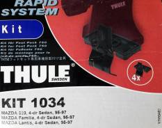 Крепёжный комплект для багажника Thule 1034 Mazda 323, 4-dr sedan, 95-97, Mazda Familia, 4-dr sedan, 95-97, Mazda Lantis, 4-dr sedan, 95-97