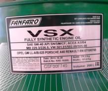 Fanfaro. Вязкость 5W-40, синтетическое