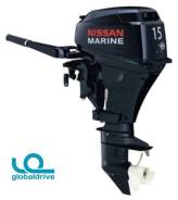 Nissan Marine. 15,00 л.с., 2х тактный, бензин, нога S (381 мм), Год: 2016 год
