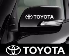 Наклейка Toyota на зеркала. Доставка по стране бесплатно