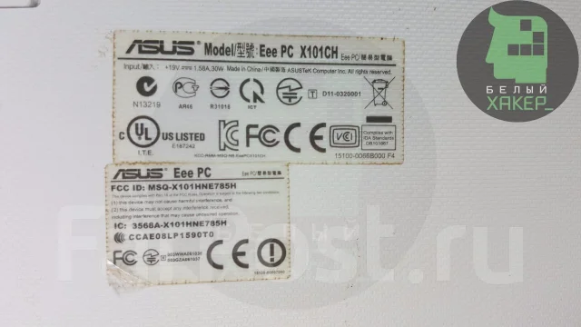 Asus Eee PC X101CH. 10.1", 1 600����, ����������� �� 2��. ����