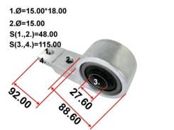 Сайлентблок подвески. Nissan X-Trail, PNT30, T30, NT30 Двигатели: YD22ETI, QR20DE, QR25DE, SR20VET