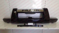 Накладки на передний бампер (Защита бампера) Prado 120 Черная. Toyota Land Cruiser Prado, RZJ120W, KDJ120W, KDJ121W, VZJ121W, VZJ120W, VZJ125W, TRJ120...