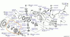 Фланец ступицы. Nissan Safari, VRGY61, WFGY61, WRGY61, WGY61, WYY61 Nissan Patrol, Y61 Двигатели: RD28TI, TD42T, TB45E, TB48DE, ZD30DDTI