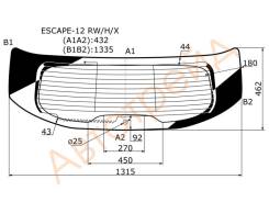 Стекло заднее (крышка багажника) с обогревом FORD ESCAPE/KUGA 4D UTILITY 2012- XYG ESCAPE-12 RW/H/X