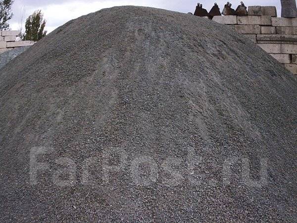 Отсев щебень 0-10. с доставкой, в наличии. Цена: 650₽ в Находке