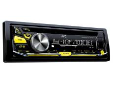 Автомобильный СD-ресивер JVC KD-R577 CD/USB/FM, MP3/WMA/WAV/FLAC, front AUX/USB, 4 RCA/SW, 50w x 4, изменяемая подсветка кнопок.