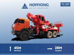 Horyong Sky. Автовышка Horyong SKY-450SF, рабочая высота 45 м. горизонт 28 м., 45 м. Под заказ