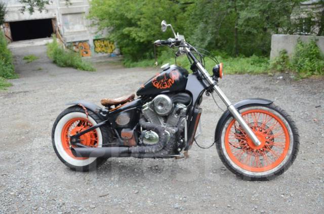 Honda Steed 400 Custom с широким колесом