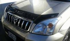 Дефлектор капота. Toyota Land Cruiser Prado, GRJ120, GRJ120W, GRJ121, GRJ121W, GRJ125, GRJ125W, KDJ120, KDJ120W, KDJ121, KDJ121W, KDJ125, KDJ125W, KZJ...