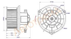 Мотор отопителя салона CHEVROLET AVEO 02- W A/C SAT ST-96539656