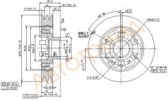 Шкив коленвала TOYOTA COASTER/LAND CRUISER 1HDT/1HZ 90- SAT ST-13408-17010