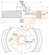 Шкив коленвала TOYOTA AURIS/AVENSIS/COROLLA/AXIO/ALTIS/NOAH/ALLION/PRIUS/RAV4/WISH/YARIS 1ZR/2ZR/3ZR SAT ST-13470-37020
