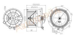 Мотор отопителя салона NISSAN X-TRAIL T31 07-14/QASHQAI/DUALIS 06-14