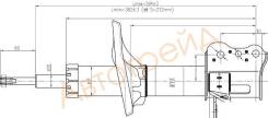 Стойка задняя MAZDA PREMACY/FAMILIA/323 99-05 RH