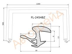 Молдинг лобового стекла FLEXLINE FL-2454BZ