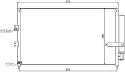 Радиатор кондиционера. Honda Civic Hybrid, FD3 Honda Civic, FD2, FD3, FD1 Двигатели: LDA2, K20A, K20Z3, LDA, R16A1, R16A2, R18A, R18A1, R18A2