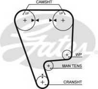 Ремень ГРМ. Honda Civic Honda Civic CRX Honda Ballade Двигатели: B16A6, B16A5, B16A4, P6ZD1, B16A3, B16A2, B16A1