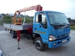Isuzu. Манипулятор, кран-борт, исузу, автовышка, 4 600 куб. см., 5 000 кг.