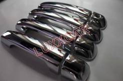 Накладка на ручки дверей. Toyota Land Cruiser Prado, TRJ125, TRJ12, GDJ150W, GDJ151W, TRJ120, KDJ150L, GRJ150W, TRJ120W, GRJ151W, TRJ150W, TRJ125W, GR...