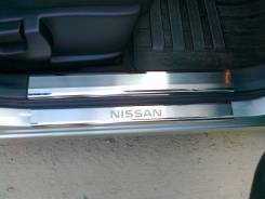 Накладка на порог. Nissan Tiida, C11, SC11