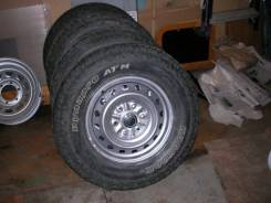 Комплект колёс 4шт. б/у 235/75 R16 х 6 плюс запаска 205/80. 6x139.70 ET23