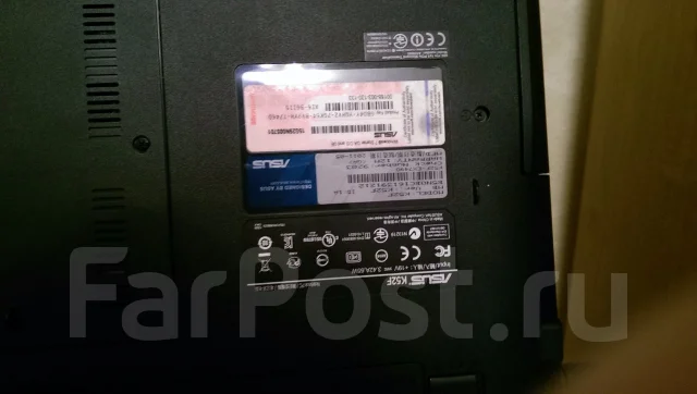 Asus K52F. 15.6", 2,1����, ��� 2048 ��, ���� 318���, WiFi: 1, Bluetooth: 1, ����������� �� 5��. ����