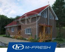 M-fresh Laguna (Свежий проект дома с отдельными зонами отдыха! ). 100-200 кв. м., 1 этаж, 5 комнат, каркас
