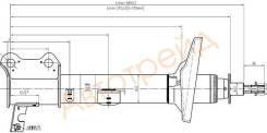 Стойка задняя TOYOTA CARINA/CALDINA/CORONA 92-02 4WD LH SAT ST-48540-29275