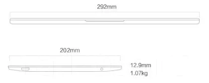 Xiaomi Mi Notebook Air 12.5. 2,2����, ��� 4 ��, ���� 128���, WiFi: 1, Bluetooth: 1, ����������� �� 11��. ����