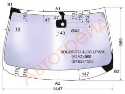 Стекло лобовое в клей NISSAN X-TRAIL 07- XYG SOLAR-T31-L-CS LFW/X