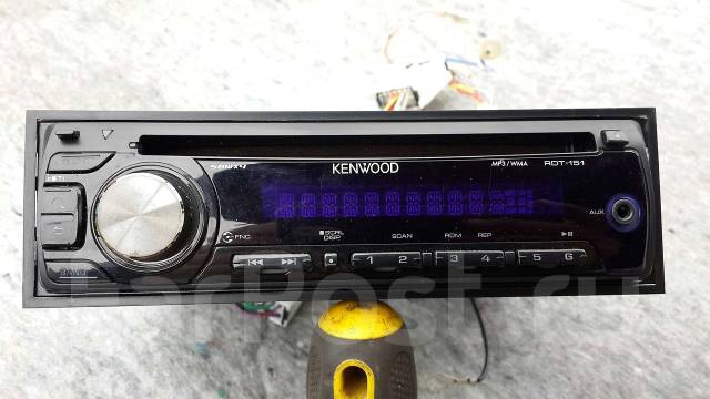 Магнитола Kenwood, 1 DIN — 178x50 мм, б/у, в наличии. Цена: 3 000₽ во ...