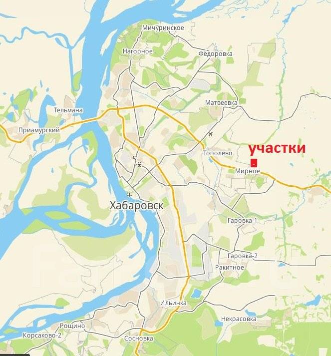 Село мирное хабаровский край карта