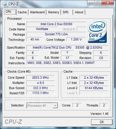 Intel Core 2 Duo E8300 ����
