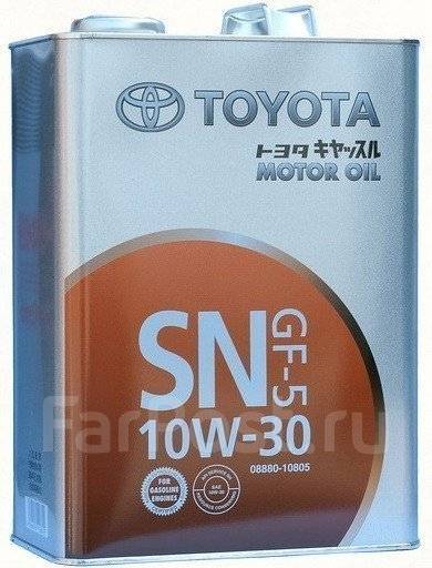 Моторное масло Toyota Motor OIL SN/GF-5 10W30 4л 08880-10805 Япония ...