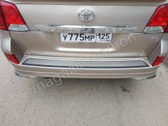 Накладка на бампер. Toyota Land Cruiser, UZJ200W, VDJ200, J200, GRJ200, URJ200, UZJ200