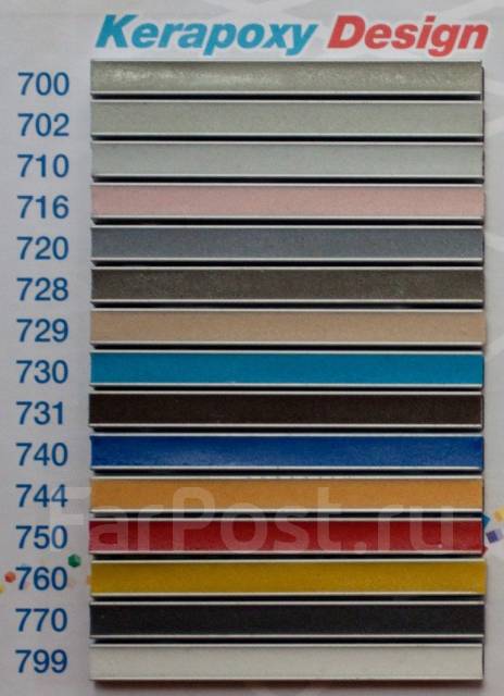 Mapei образцы затирки