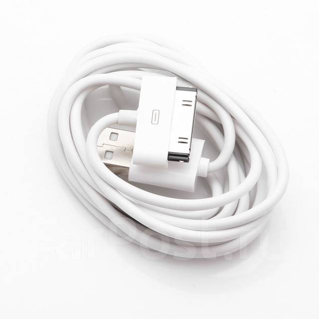 Кабель, шнур для зарядки iPhone, Айфон, 3, 4, 4S, iPad, Айпэд 2, 100см ...