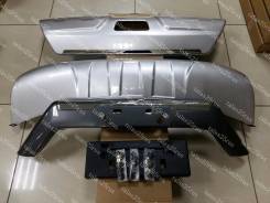 Накладка на бампер. Nissan X-Trail, NHT32, HT32, T32, NT32, HNT32