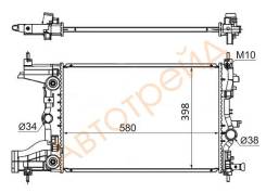 SG-CH0006 SAT Радиатор CHEVROLET CRUZE/ORLANDO 1.8 09- / OPEL ASTRA J 1.6 09-/ZAFIRA C 1.8 10-