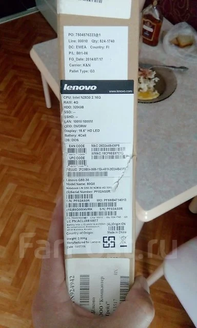 Lenovo IdeaPad G5070. 15.6", 2,2����, ��� 4 ��, ���� 320���, WiFi: 1, Bluetooth: 1, ����������� �� 4��. ����