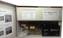 24 канальный IP видеорегистратор NVR Интегрированный PoE-6, 2HDD NVR BW-7024T-P