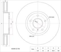 Диск тормозной. Infiniti M35 Infiniti FX50 Infiniti FX35